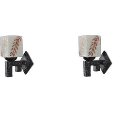 SOMIL Brown Glass Cylinder Printed Wall Lamps-image-66