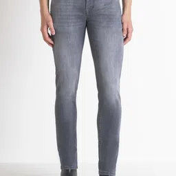 Antony Morato Men Cotton Clean Look Mid-Rise Tapered Fit Jeans-picture-14