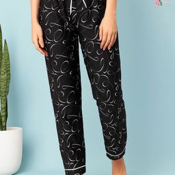 ETC Pack Of 2 Women Printed Mid-Rise Lounge Pants-picture-8