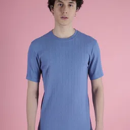 IVOC Men Extended Sleeves Raw Edge T-shirt-19