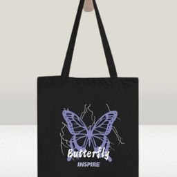 the sack co Black Canvas Tote Bag-image-68
