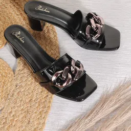 Padchin Embellished Party Block Sandals-38