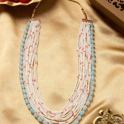 AMI Multistrand Beaded Layered Necklace-65