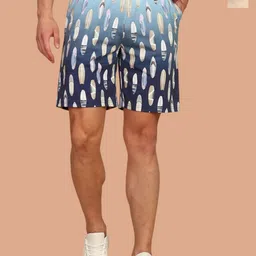 BULLMER Men Pack Of 2 Printed Mid-Rise Regular Shorts-image-54