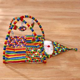 Babyhug Smiling Clown Twist N Fold Activity Play Gym - Multicolour image 5