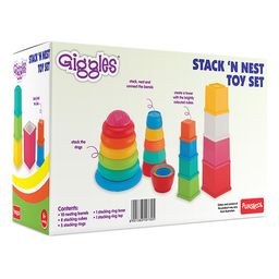Giggles Stack N Nest Toy Set 3 in 1 - Multi Color image 5