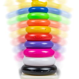 Ratnas Duck Ring Jumbo Stackers 9 Rings (Color & designed  May Vary) image 5