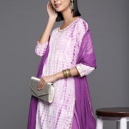 KSUT Women Purple Pure Cotton Kurta Sets-image-94