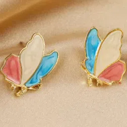SUBHAGALANKAR Gold-Plated Animal Shaped Studs-picture-49