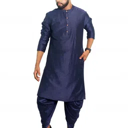 House of Aqss Band Collar Straight Kurta-image-90