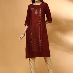 Anouk Women Ethnic Motifs Printed Flared Sleeves Kurta-picture-41