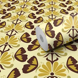 DeCorner Beige & Brown Printed Self-Adhesive & Durable WallSticker-picture-47