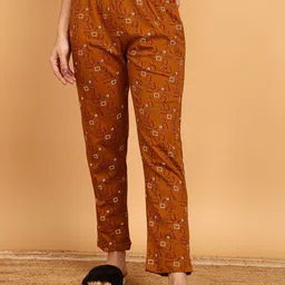 VAHSON Printed Pure Cotton Straight-Leg Lounge Pants-image-33