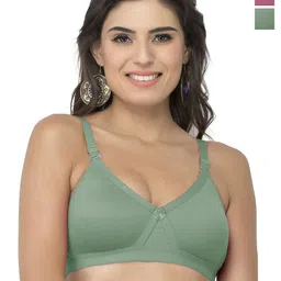 College Girl Women Pack Of 2 Full Coverage Lightly Padded Seamless Minimizer Bra-image-89