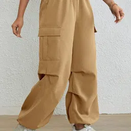 Next One Women Smart Baggy Fit Parachute Trousers-image-92