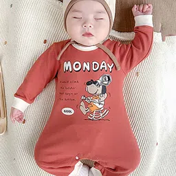 StyleCast x Revolte Infant Boys Printed Cotton Rompers-image-4