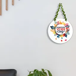 SEHAZ ARTWORKS White & Red Wooden Printed Wall Hanging Decor-picture-33