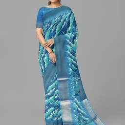 The Chennai Silks Abstract Printed Banarasi Saree-picture-57