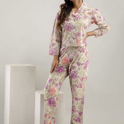 Asami Printed Shirt Collar Neck Blazer With Trouser Co-Ords-image-30