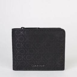 Calvin Klein Men Printed Leather Two Fold Wallet-4