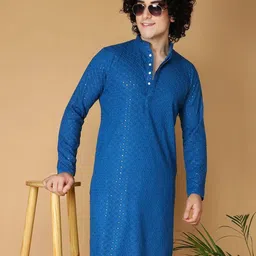 Shiv Leela Men Embellished Festive Straight Kurta-image-42