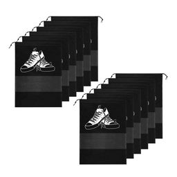 DALUCI Pack Of 12 Portable Drawstring Shoe Cover With Transparent Window-image-23