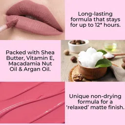 Just Herbs Relaxed Matte Set Of 3 Liquid Lipstick - 4ml Each - Deep Desire image 4