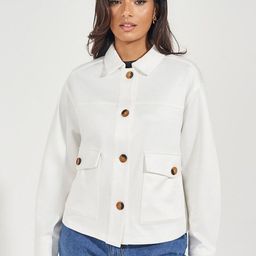 styli Women Solid Oversize Fit Regular Length Jacket With Pockets-picture-35