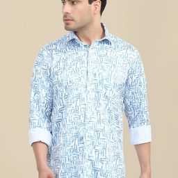 AMSWAN Men Opaque Printed Casual Shirt-image-69