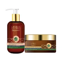Lotus Organics+ Set Of 2 Intensive Scalp Care Shampoo- 300ml & Hair Mask- 150g-52