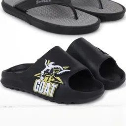 Pampy Angel Men Grey Flip Flops-image-80
