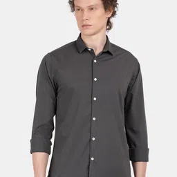 Blu MNKY Smart Slim Fit Spread Collar Shirt-image-9