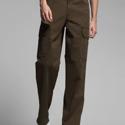 Jack & Jones Men Tapered Fit Cargos Trousers-image-91