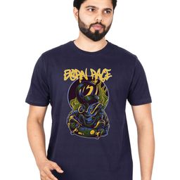 LA MILANO Men Graphic Printed Round Neck Pure Cotton Slim Fit T-shirt-image-40