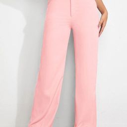 BAESD Women Colourblocked Relaxed Straight Leg High-Rise Non Iron Trousers-image-23