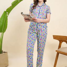 Mast & Harbour Women Printed Night suit-picture-17