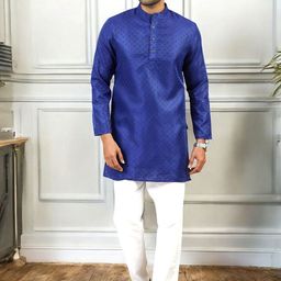 TATTVA Men Printed Thread Work Kurta-16