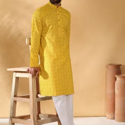 KRAFT INDIA Men Printed Regular Kurta with Pyjamas-picture-43