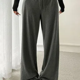 KPOP Women Comfort Loose Fit Mid-Rise Trousers-picture-49