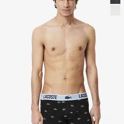 Lacoste Men Pack Of 3 Microfiber Long Trunks 5H2391SHQ-46