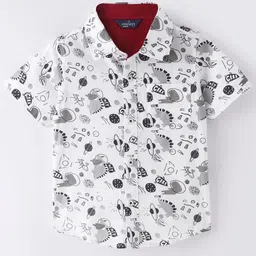 Infinity Boys Floral Opaque Printed Casual Shirt-image-74
