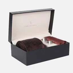 Van Heusen Men Accessory Tie Pocket Square And Cufflink Gift Set-image-77