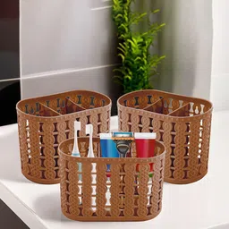 Kuber Industries Beige 3 Pieces Hanging & Wall Mounted Organisers-57