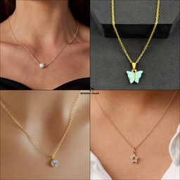 Boghra Sales Set Of 4 Gold-Plated Brass Pearls Chain-23