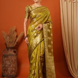 KALINI Woven Design Pure Silk Kanjeevaram Saree-33