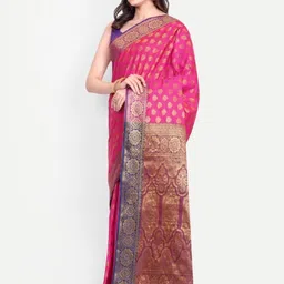 jayant creation Pink Art Silk Barasi Sarees-picture-47