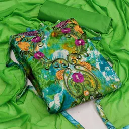 HERE&NOW Embellished Unstitched Dress Material-picture-34