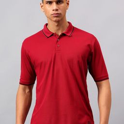VECTOR X Men Solid Polo Collar T-shirt-picture-30