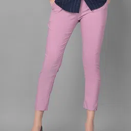 Comfort Lady Women Solid Mid-Rise Casual Regular Trouser-image-74