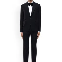 SDS By Kushal Shah Peak Lapel Single Breasted Tuxedo Three-Piece Suit-picture-57